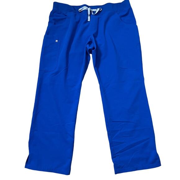 Figs Technical Collection Scrub Pants Womens XXL Pull On Straight Leg Blue - Picture 1 of 10